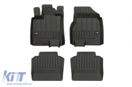 image-67-Specific rubber mats suitable for Nissan Qashqai I +2 2006-2013, 4-piece set, black color, with 24-month warranty from Frogum 3D ProLine series.