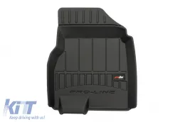Specific rubber mats suitable for Nissan Qashqai I +2 2006-2013, 4-piece set, black color, with 24-month warranty from Frogum 3D ProLine series.-image-6220828