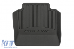 Specific rubber mats suitable for Nissan Qashqai I +2 2006-2013, 4-piece set, black color, with 24-month warranty from Frogum 3D ProLine series.-image-6220830