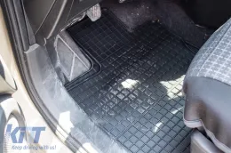 Specific rubber mats suitable for Nissan Qashqai 2006-2013, Qashqai after 2014, 4-piece set, black color-image-6229843
