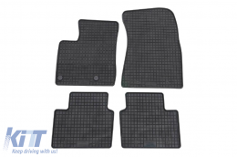 Specific rubber mats suitable for Nissan Qashqai after 2021, 4-piece set, black color - ABFMN6018951