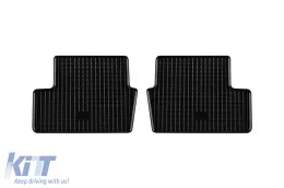 Specific rubber mats suitable for Nissan Qashqai 2007-2014, 4-piece set, black color-image-6248807