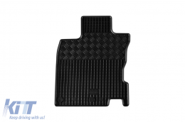 Specific rubber mats suitable for Nissan Qashqai 2014-2021, 4-piece set, black color-image-6249177