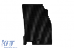 Specific rubber mats suitable for Nissan Qashqai 2014-2021, 4-piece set, black color-image-6249178