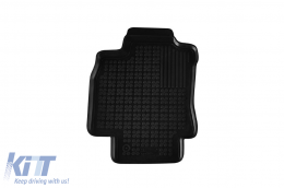 Specific rubber mats suitable for Nissan Tiida 2004-2012, 4-piece set, black color-image-6215922