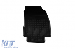 Specific rubber mats suitable for Nissan Tiida 2004-2012, 4-piece set, black color-image-6215923
