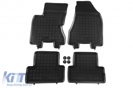 image-63-Specific rubber mats suitable for Nissan X-Trail T31 2008-2013, 4-piece set, black color