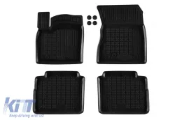 image-0-Specific rubber mats suitable for Nissan X-Trail T33 e-Power 4x2, 4x4 after 2022, 5 seats, 4-piece set, black color