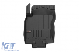 Specific rubber mats suitable for Nissan X-Trail 2017-2021, 4-piece set, black color, with 24-month warranty from Frogum 3D ProLine series.-image-6222079