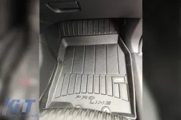 Specific rubber mats suitable for Nissan X-Trail 2017-2021, 4-piece set, black color, with 24-month warranty from Frogum 3D ProLine series.-image-6222083