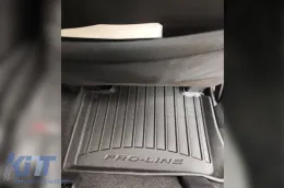 Specific rubber mats suitable for Nissan X-Trail 2017-2021, 4-piece set, black color, with 24-month warranty from Frogum 3D ProLine series.-image-6222084