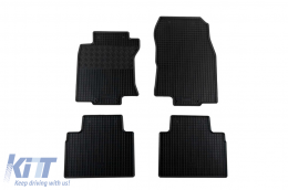Specific rubber mats suitable for Nissan X-Trail after 2014, 4-piece set, black color - ABFMN6018805