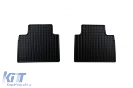 Specific rubber mats suitable for Nissan X-Trail after 2014, 4-piece set, black color-image-6228854