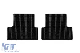 Specific rubber mats suitable for Nissan X-Trail 2007-2013, 4-piece set, black color-image-6248812