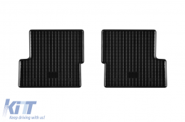 Specific rubber mats suitable for Opel Adam after 2013, 4-piece set, black color-image-6249699