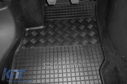 Specific rubber mats suitable for Opel Adam after 2013, 4-piece set, black color-image-6249700