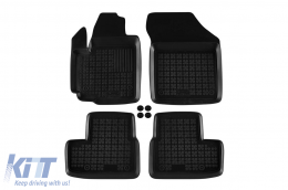 image-40-Specific rubber mats suitable for Opel Agila 2008-2014, 4-piece set, black color