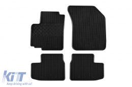 Specific rubber mats suitable for Opel Agila, Suzuki Splash after 2008, 4-piece set, black color-image-6248814