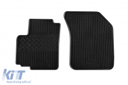 Specific rubber mats suitable for Opel Agila, Suzuki Splash after 2008, 4-piece set, black color-image-6248815
