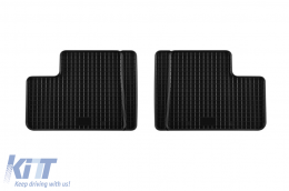 Specific rubber mats suitable for Opel Agila, Suzuki Ignis, Suzuki Wagon R-Plus after 2004, 4-piece set, black color-image-6248969