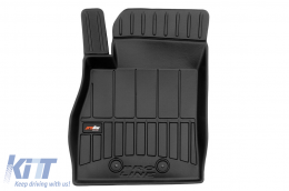 Specific rubber mats suitable for Opel Ampera 2012-2014, 4-piece set, black color, with 24-month warranty from Frogum 3D ProLine series.-image-6222847