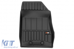 Specific rubber mats suitable for Opel Ampera 2012-2014, 4-piece set, black color, with 24-month warranty from Frogum 3D ProLine series.-image-6222848