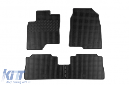 Specific rubber mats suitable for Opel Antara, Chevrolet Captiva 2006-2015, 4-piece set, black color-image-6228614