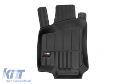 Specific rubber mats suitable for Opel Astra G wagon 1998-2009, 4-piece set, black color, with 24-month warranty from Frogum 3D ProLine series.-image-6222594