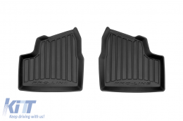 Specific rubber mats suitable for Opel Astra G wagon 1998-2009, 4-piece set, black color, with 24-month warranty from Frogum 3D ProLine series.-image-6222596