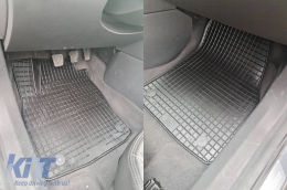 Specific rubber mats suitable for Opel Astra H 2004-2009, 4-piece set, black color-image-6226210