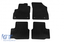 Specific rubber mats suitable for Opel Astra K hatchback, wagon 2015-2021, 4-piece set, black color-image-6226216