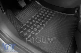 Specific rubber mats suitable for Opel Astra K 2015-2022, 4-piece set, black color-image-6228921