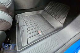 Specific rubber mats suitable for Opel Astra L, Citroen DS4, Peugeot 308 after 2021, 4-piece set, black color, with 24-month warranty-image-6223385