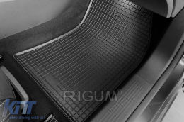 Specific rubber mats suitable for Opel Astra L hatchback, Astra L Hybrid, Peugeot 308 hatchback, 308 hatchback Hybrid, Citroen DS4 after 2022, 4-piece set, black color-image-6250109