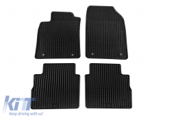 Specific rubber mats suitable for Opel Corsa C 2000-2006, Tigra B Twin Top 2004-2009, Combo 2004-2011, 4-piece set, black color-image-6226149