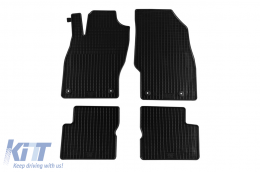 Specific rubber mats suitable for Opel Corsa D 2006-2014, 4-piece set, black color - ABFMO6018336