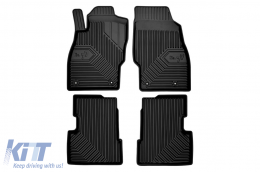 Specific rubber mats suitable for Opel Corsa D 2006-2014, Corsa 2014-2019, 4-piece set, black color-image-6226558
