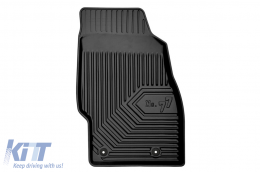 Specific rubber mats suitable for Opel Corsa D 2006-2014, Corsa 2014-2019, 4-piece set, black color-image-6226560