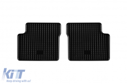 Specific rubber mats suitable for Opel Corsa D 2006-2014, Corsa 2014-2019, 4-piece set, black color-image-6248831