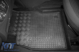 Specific rubber mats suitable for Opel Corsa D 2006-2014, Corsa 2014-2019, 4-piece set, black color-image-6248832