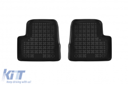 Specific rubber mats suitable for Opel Corsa F, Peugeot 208 after 2019, 4-piece set, black color-image-6213903