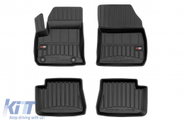 image-25-Specific rubber mats suitable for Opel Corsa-is hatchback after 2019, 4-piece set, black color, with 24-month warranty