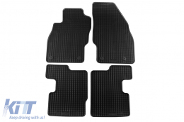 Specific rubber mats suitable for Opel Corsa 2014-2019, 4-piece set, black color - ABFMO6018338