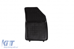 Specific rubber mats suitable for Opel Crossland X after 2017, 4-piece set, black color-image-6213874