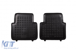 Specific rubber mats suitable for Opel Crossland X after 2017, 4-piece set, black color-image-6213875