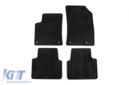 Specific rubber mats suitable for Opel Crossland X, Citroen C3 Aircross after 2017, 4-piece set, black color - ABFMO6018926