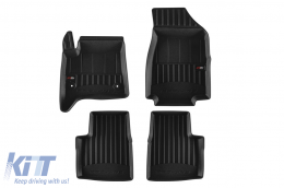 image-17-Specific rubber mats suitable for Opel Frontera Hybrid after 2024, 4-piece set, black color, with 24-month warranty