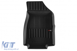 Specific rubber mats suitable for Opel Frontera Hybrid after 2024, 4-piece set, black color, with 24-month warranty-image-6224394