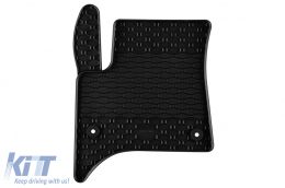 Specific rubber mats suitable for Opel Frontera Hybrid after 2024, 4-piece set, black color-image-6229644