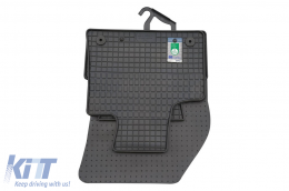 Specific rubber mats suitable for Opel Grandland X, Peugeot 3008 after 2017, 4-piece set, black color-image-6226181